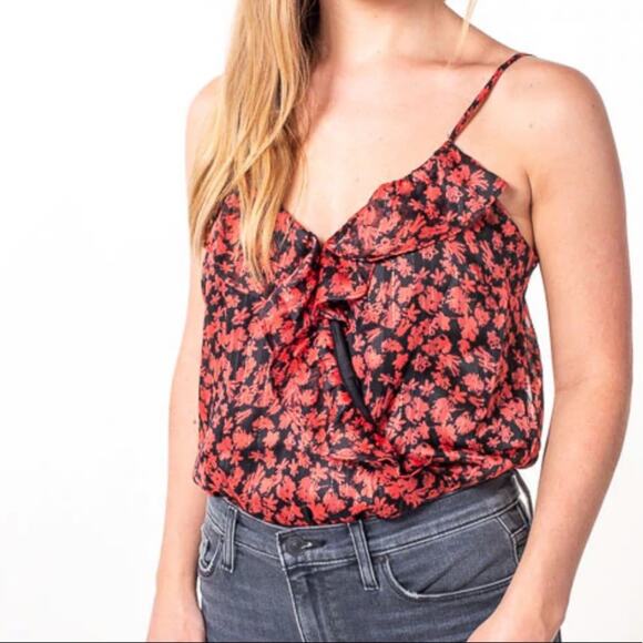 Lush Ruffle Cami Bodysuit - Picture 1 of 9